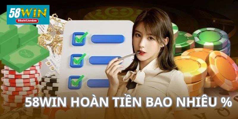 58WIN Hoàn Tiền Bao Nhiêu %? Cập Nhật Ưu Đãi Đỉnh Nóc