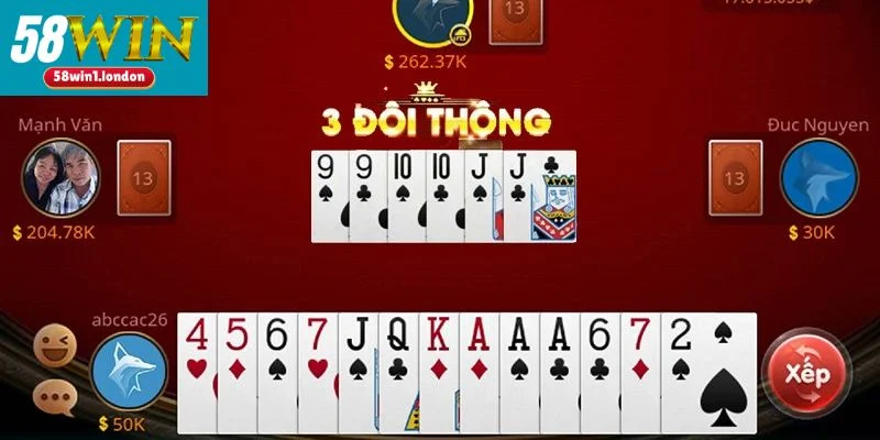 Người chơi nên nắm chắc các mẹo chơi tiến lên 58WIN.